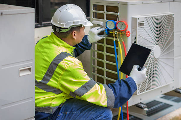 Professional Hvac technician working in Douglass, KS